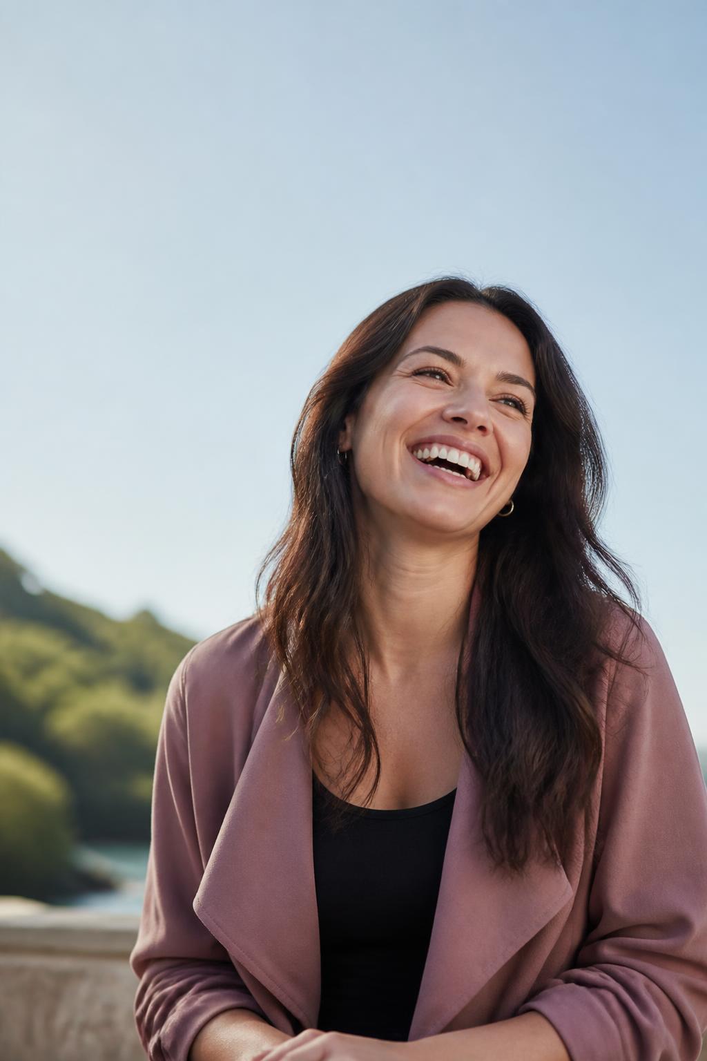 A PHORMD patient laughing with confidence